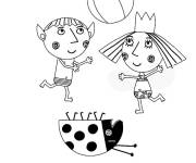 Coloriage Le petit royaume de Ben et Holly facile