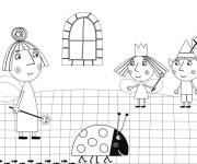 Coloriage Le petit royaume de Ben et Holly maternelle