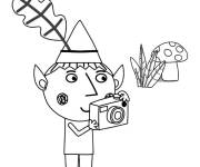 Coloriage Le photographe Ben du petit royaume de Ben et Holly
