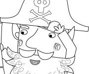 Coloriage Le pirate du petit royaume de Ben et Holly
