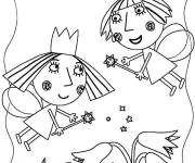 Coloriage Les f&eacute;es mignons du petit royaume de Ben et Holly