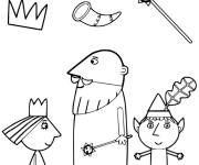 Coloriage Les h&eacute;ros mignons du petit royaume de Ben et Holly