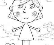 Coloriage Lucy du petit royaume de Ben et Holly