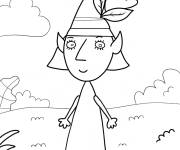 Coloriage Madame elfe du petit royaume de Ben et Holly