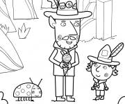 Coloriage Monsieur Elfe, Barnaby Elf et Gaston