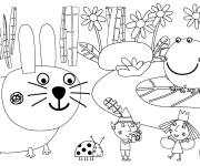 Coloriage Personnages principaux de petit royaume de Ben et Holly