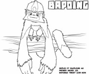 Coloriage Les croods Bapoing dr&ocirc;le