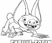 Coloriage et dessins gratuit Les croods Chauve-copin animal à imprimer