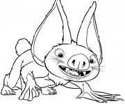 Coloriage Les croods Chauve-Copin dessin pour enfant