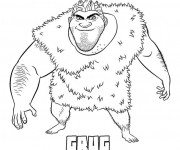 Coloriage Les croods dessin grug