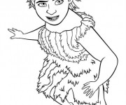 Coloriage Les croods en couleur