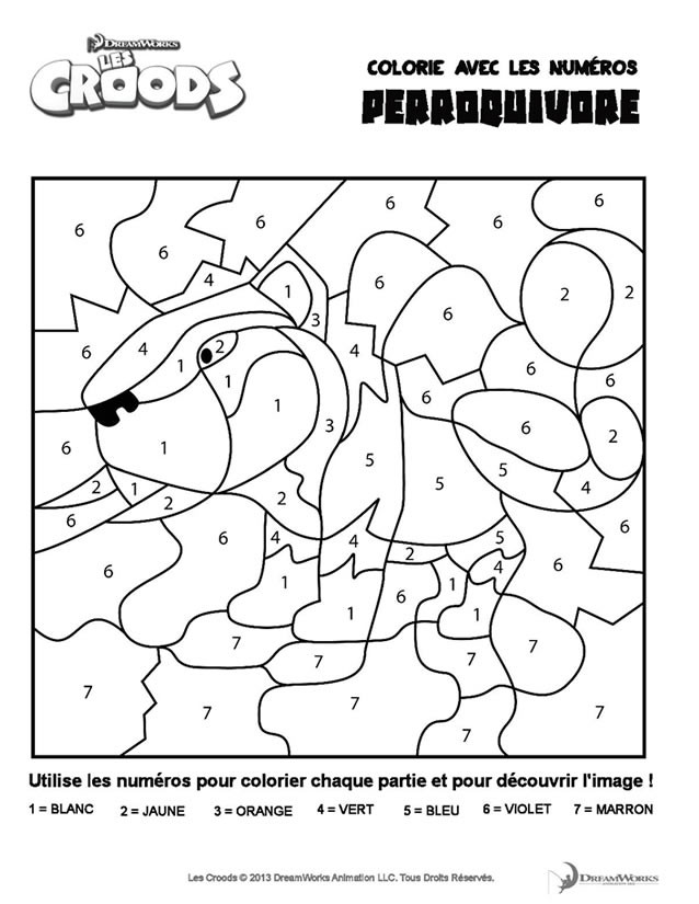 Coloriage et dessins gratuits Les croods Perroquivore dessin à imprimer