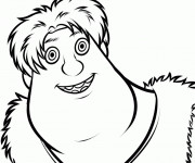 Coloriage Les croods Thunk facile