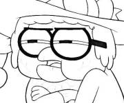 Coloriage Alice Green portant un chapeau