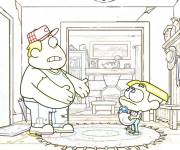 Coloriage Bill et Cricket en couleurs