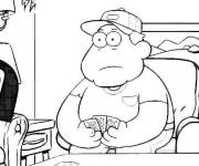 Coloriage Bill Green au cartes