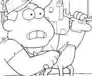 Coloriage Billy comme un artiste des Green &agrave; Big City