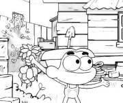 Coloriage Cricket Green mignon