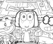 Coloriage Cricket Green, Remy Remington, Tilly Green grande section