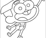 Coloriage et dessins gratuit Cricket Green saute de joie à imprimer
