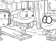 Coloriage Cricket ,Tilly et Remy Remington
