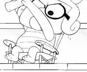 Coloriage La grand m&egrave;re de cartoon Les Green &agrave; Big City