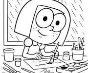 Coloriage Tilly Green en dessinant et en coloriant
