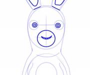 Coloriage et dessins gratuit Apprendre &agrave; dessiner un lapin cr&eacute;tin à imprimer