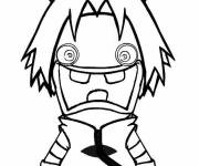 Coloriage et dessins gratuit Lapin Cr&eacute;tin comme Naruto à imprimer