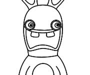 Coloriage Roulant lapin cr&eacute;tin