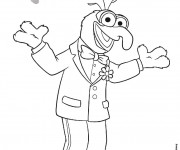 Coloriage et dessins gratuit gonzo muppet show français à imprimer