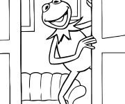 Coloriage Kermit la grenouille