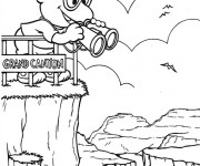 Coloriage Muppet sur une falaise en ligne