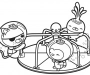 Coloriage et dessins gratuit Les Octonauts jouent en couleur à imprimer