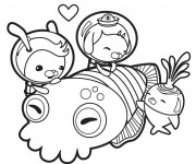 Coloriage et dessins gratuit Les Octonauts s'amusent pour fille à imprimer