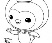 Coloriage Les Octonauts shellington porte une étoile