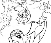 Coloriage et dessins gratuit Les Rois de la glisse Animation à imprimer