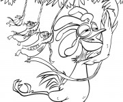Coloriage et dessins gratuit Les Rois de la glisse maternelle à imprimer