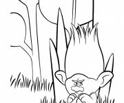 Coloriage et dessins gratuit Les trolls Branche est grincheux à imprimer