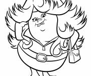 Coloriage et dessins gratuit Les trolls Brigitte Bergens à imprimer