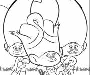 Coloriage et dessins gratuit Les trolls Dreamworks à imprimer