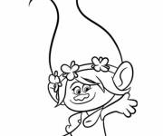 Coloriage et dessins gratuit Les trolls Poppy est joyeuse à imprimer