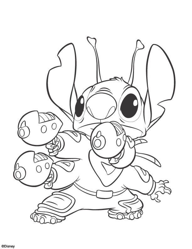 Coloriage Stitch Gratuit A Imprimer