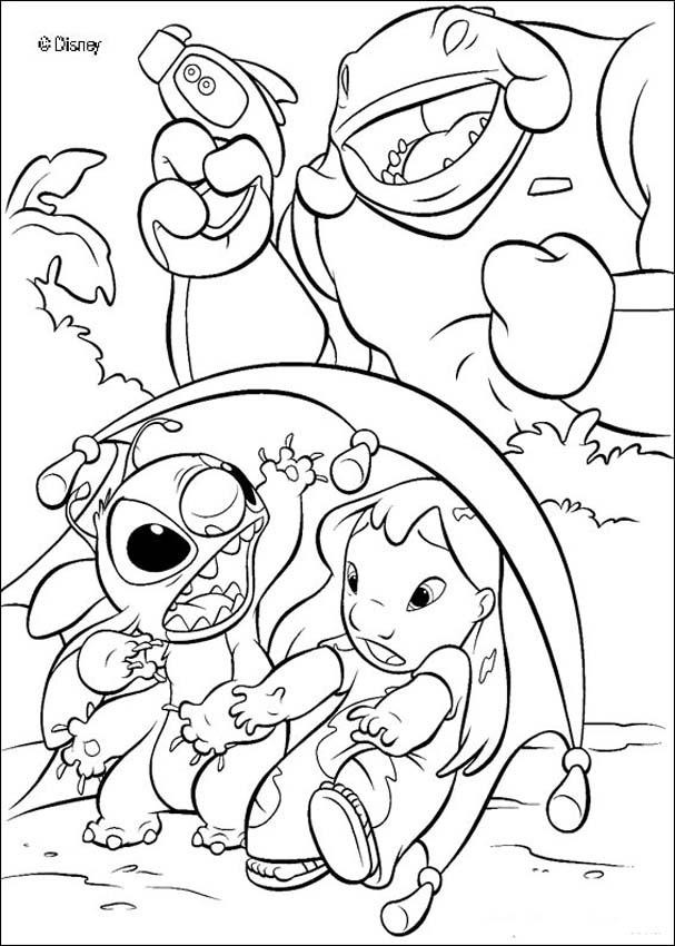 Coloriage de Lilo et Stitch à imprimer gratuitement