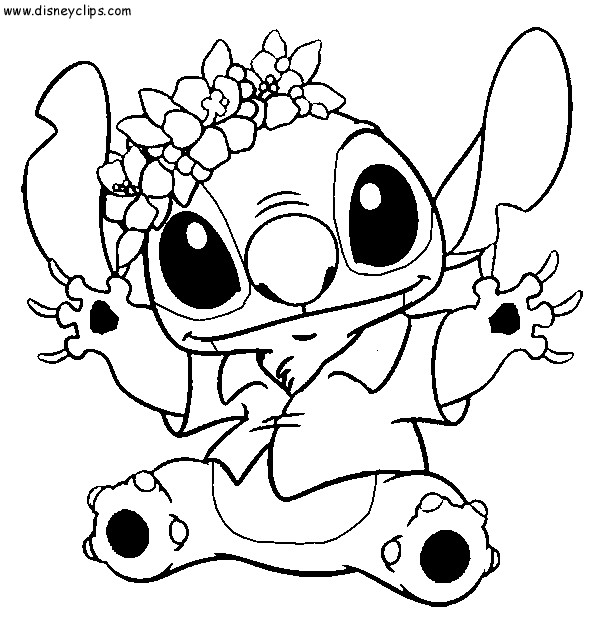 Coloriage Disney Stitch Dessin Disney Bebe à imprimer