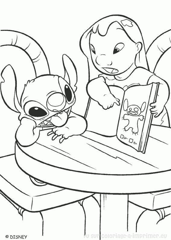 Coloriage gratuit de stitch : téléchargez et imprimez des dessins en pdf  pour enfants