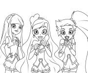 Coloriage Image d'Iris, Talia et Auriana LoliRock