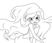 Coloriage Iris au longs cheveux LoliRock