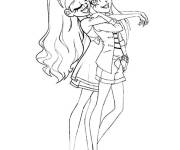 Coloriage L'amiti&eacute; de Talia et Iris LoliRock