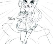 Coloriage La princesse de LoliRock en action